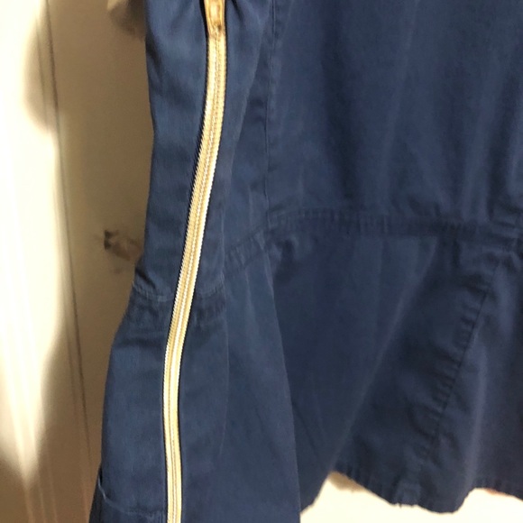 UNBRANDED HOSPITAL SCRUB WITH POCKETS. small. navy - Picture 7 of 8